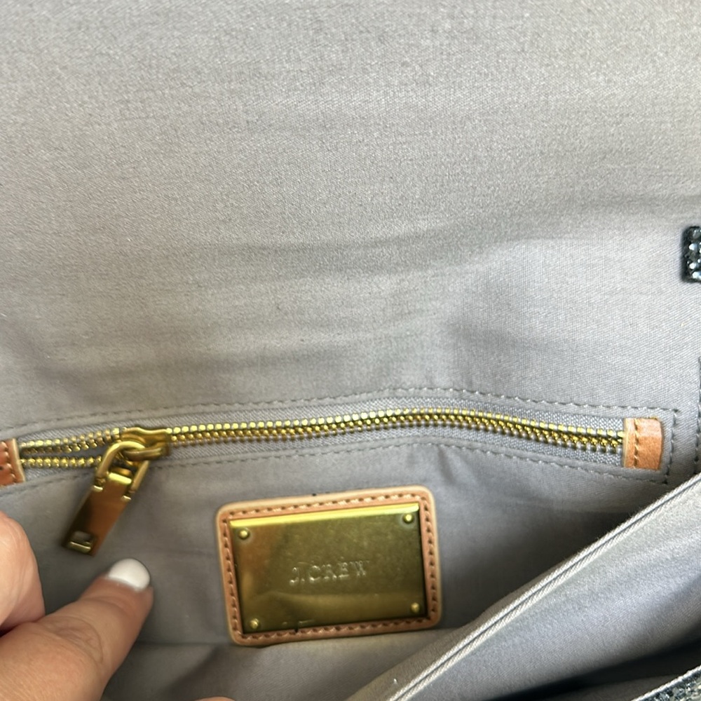 Jcrew Sequined Clutch With Optional Chain Strap - image 4